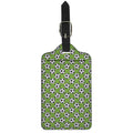 Green Soccer Ball Pattern Print Luggage Tag