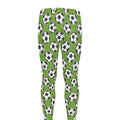 Green Soccer Ball Pattern Print Men's Leggings