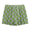 Green Soccer Ball Pattern Print Mesh Shorts
