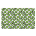 Green Soccer Ball Pattern Print Polyester Doormat