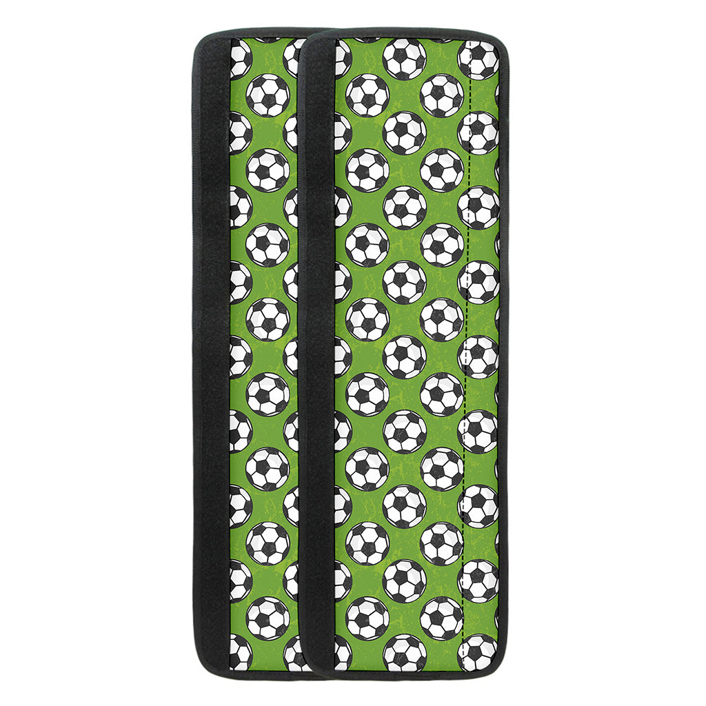 Green Soccer Ball Pattern Print Refrigerator Handle Covers
