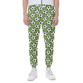 Green Soccer Ball Pattern Print Joggers