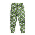 Green Soccer Ball Pattern Print Sweatpants