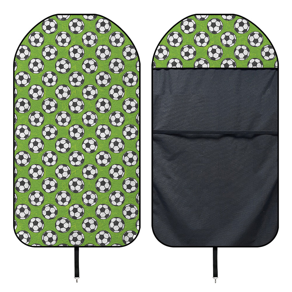 Green Soccer Ball Pattern Print Waterproof Car Seat Cover