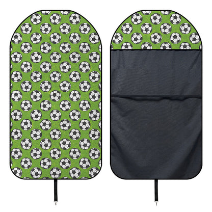 Green Soccer Ball Pattern Print Waterproof Car Seat Cover