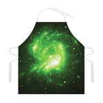 Green Sparkle Galaxy Print Adjustable Apron