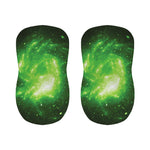 Green Sparkle Galaxy Print Bar Stool Covers