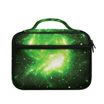 Green Sparkle Galaxy Print Briefcase Bible Bag
