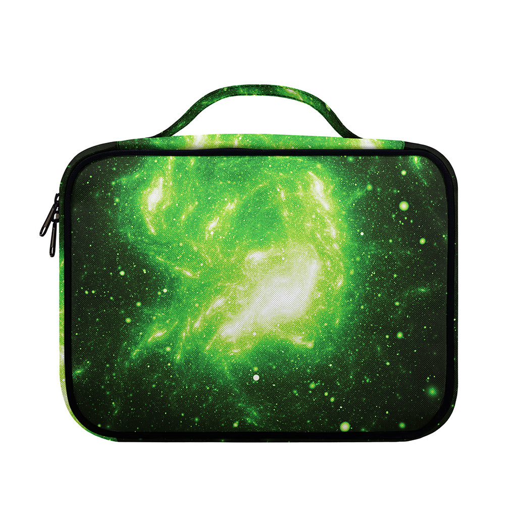 Green Sparkle Galaxy Print Briefcase Bible Bag