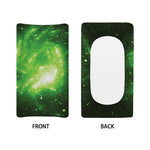 Green Sparkle Galaxy Print Changing Pad Cover