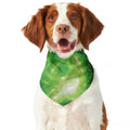 Green Sparkle Galaxy Print Dog Bandana