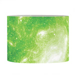 Green Sparkle Galaxy Print Drum Lamp Shade