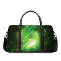 Green Sparkle Galaxy Print Duffel Bag
