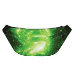 Green Sparkle Galaxy Print Fanny Pack