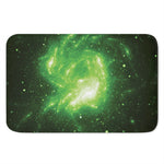 Green Sparkle Galaxy Print Indoor Door Mat