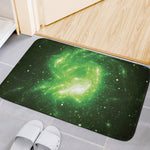 Green Sparkle Galaxy Print Indoor Door Mat