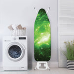 Green Sparkle Galaxy Print Ironing Board Cover