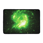 Green Sparkle Galaxy Print Kitchen Mat