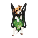 Green Sparkle Galaxy Print Pet Carrier Backpack