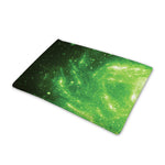 Green Sparkle Galaxy Print Pet Cooling Mat Cover