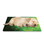 Green Sparkle Galaxy Print Pet Cooling Mat Cover