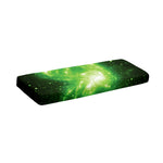 Green Sparkle Galaxy Print Piano Keyboard Cover