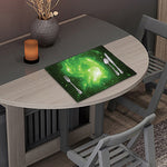 Green Sparkle Galaxy Print Placemat
