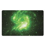 Green Sparkle Galaxy Print Polyester Doormat