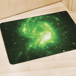 Green Sparkle Galaxy Print Polyester Doormat