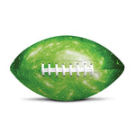 Green Sparkle Galaxy Print Rugby Ball