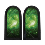 Green Sparkle Galaxy Print Skillet Handle Cover