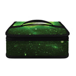 Green Sparkle Galaxy Print Small Lunch Bag