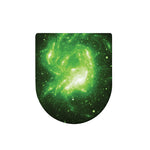 Green Sparkle Galaxy Print Toilet Lid Cover