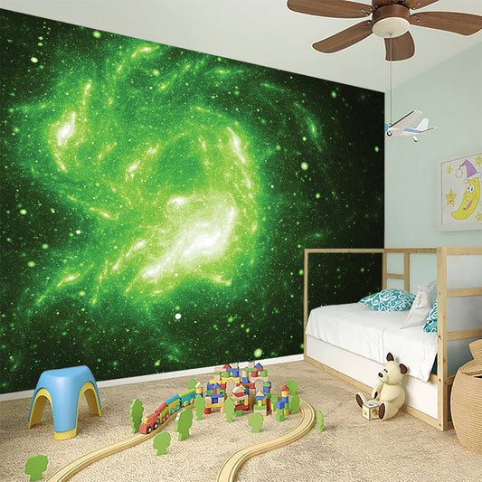 Green Sparkle Galaxy Print Wall Sticker