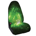 Green Sparkle Galaxy Print Waterproof Car Seat Cover