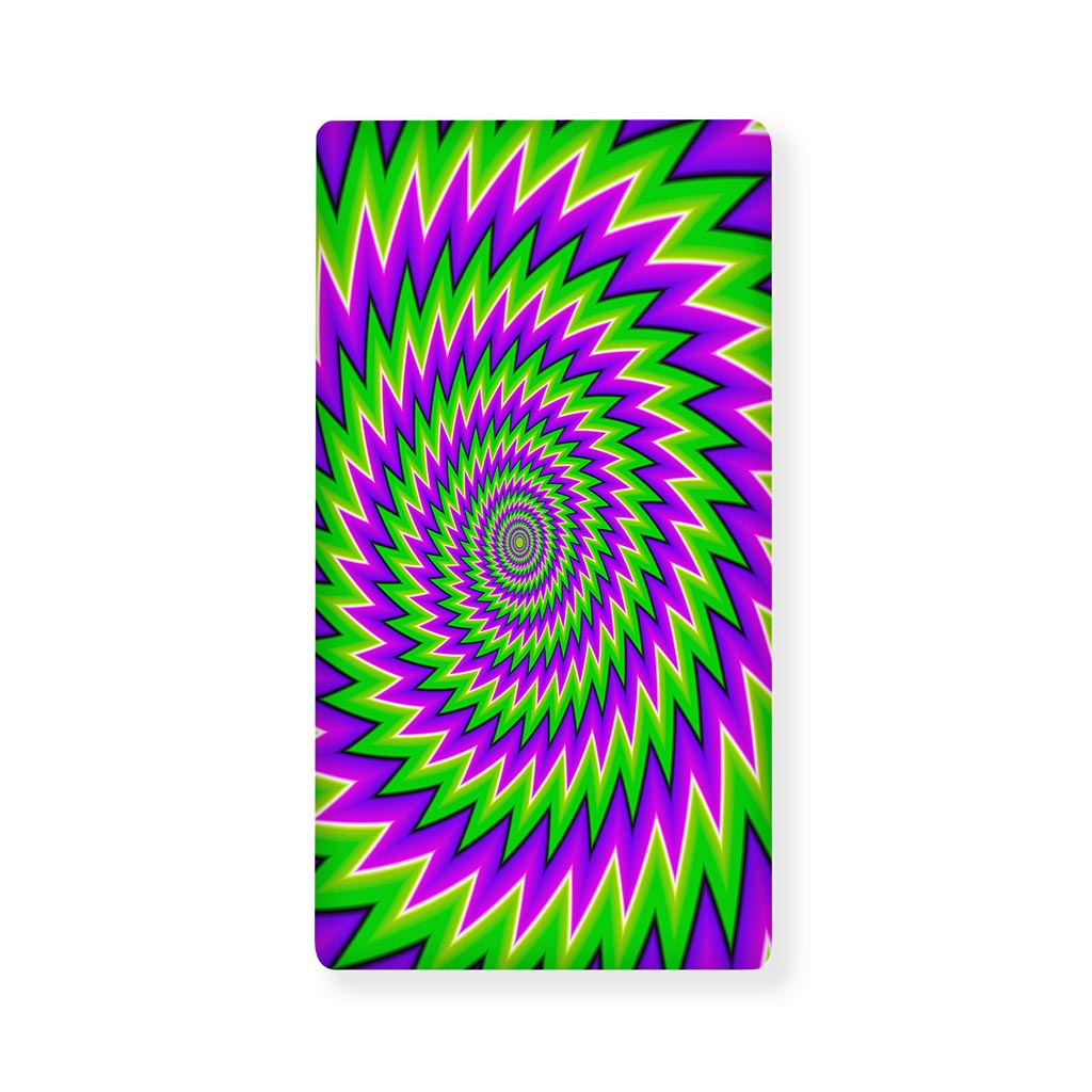 Green Spiral Moving Optical Illusion Baby Crib Sheet