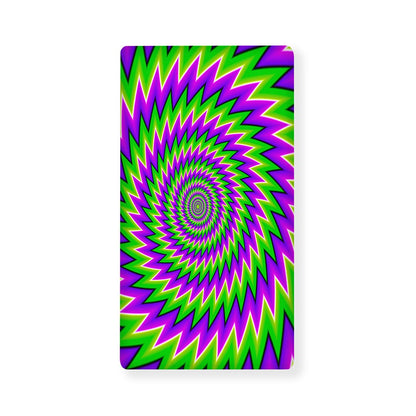 Green Spiral Moving Optical Illusion Baby Crib Sheet
