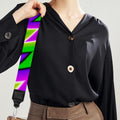 Green Spiral Moving Optical Illusion Bag Strap