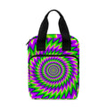 Green Spiral Moving Optical Illusion Bible Tote Bag