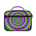 Green Spiral Moving Optical Illusion Briefcase Bible Bag