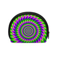 Green Spiral Moving Optical Illusion Coin Purse
