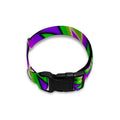 Green Spiral Moving Optical Illusion Dog Collar