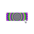 Green Spiral Moving Optical Illusion Extended Mouse Pad