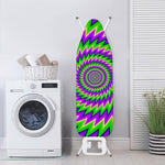 Green Spiral Moving Optical Illusion Ironing Board Cover