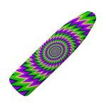 Green Spiral Moving Optical Illusion Ironing Board Cover