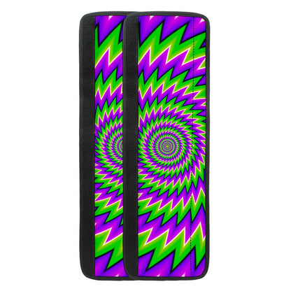 Green Spiral Moving Optical Illusion Refrigerator Handle Covers
