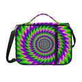 Green Spiral Moving Optical Illusion Shoulder Strap Bible Bag