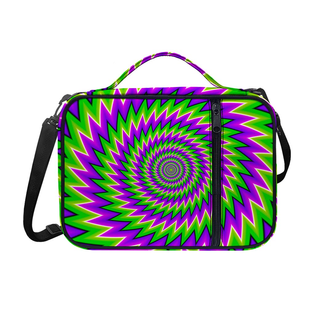 Green Spiral Moving Optical Illusion Shoulder Strap Bible Bag