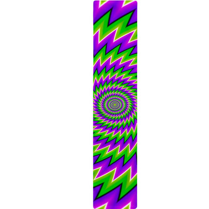 Green Spiral Moving Optical Illusion Table Runner