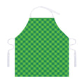 Green St. Patrick's Day Plaid Print Adjustable Apron